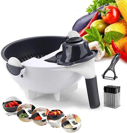 Rallador Rotate Corta verduras 9 en 1