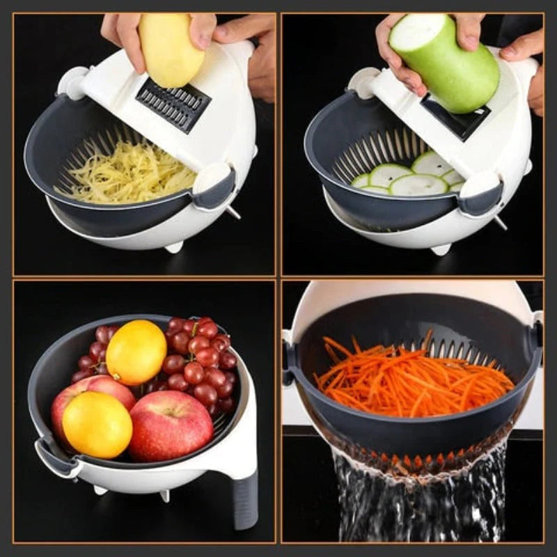 Rallador Rotate Corta verduras 9 en 1